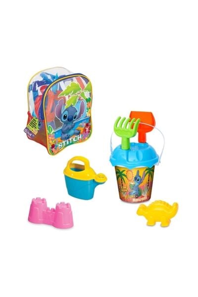 Stitch Resimli Sırt Çantası Plaj Seti