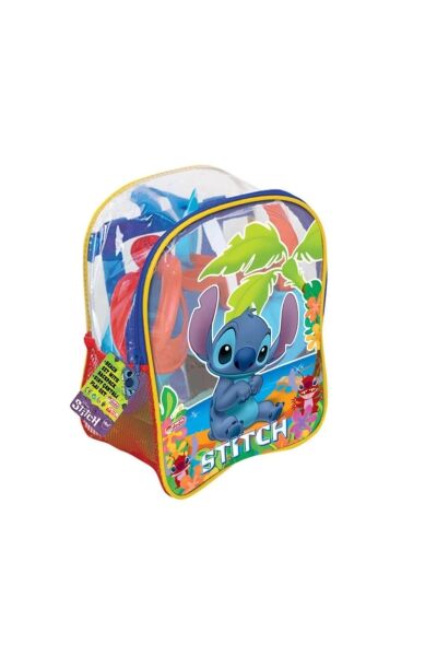 Stitch Resimli Sırt Çantası Plaj Seti