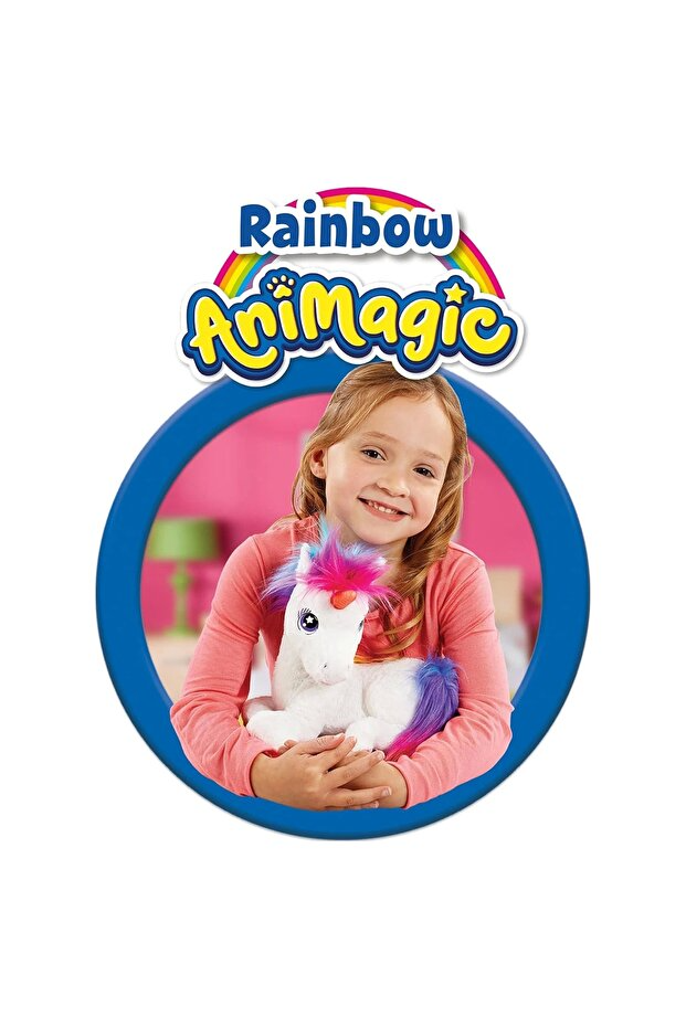 Animagic Gökkuşağı Unicorn Parlayan Peluş