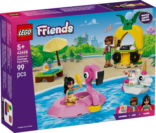 LEGO Friends Tek Boynuzlu At ve Flamingo Partisi 42658