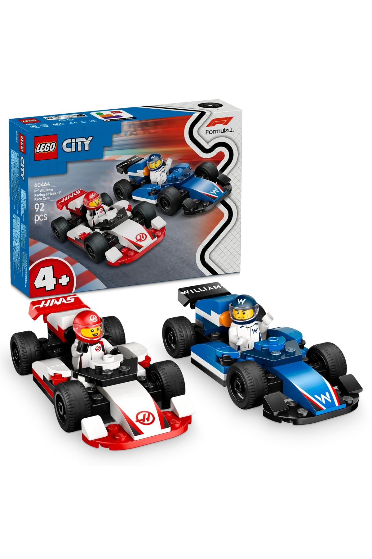 LEGO City F1 Williams Racing ve HAAS F1 60464
