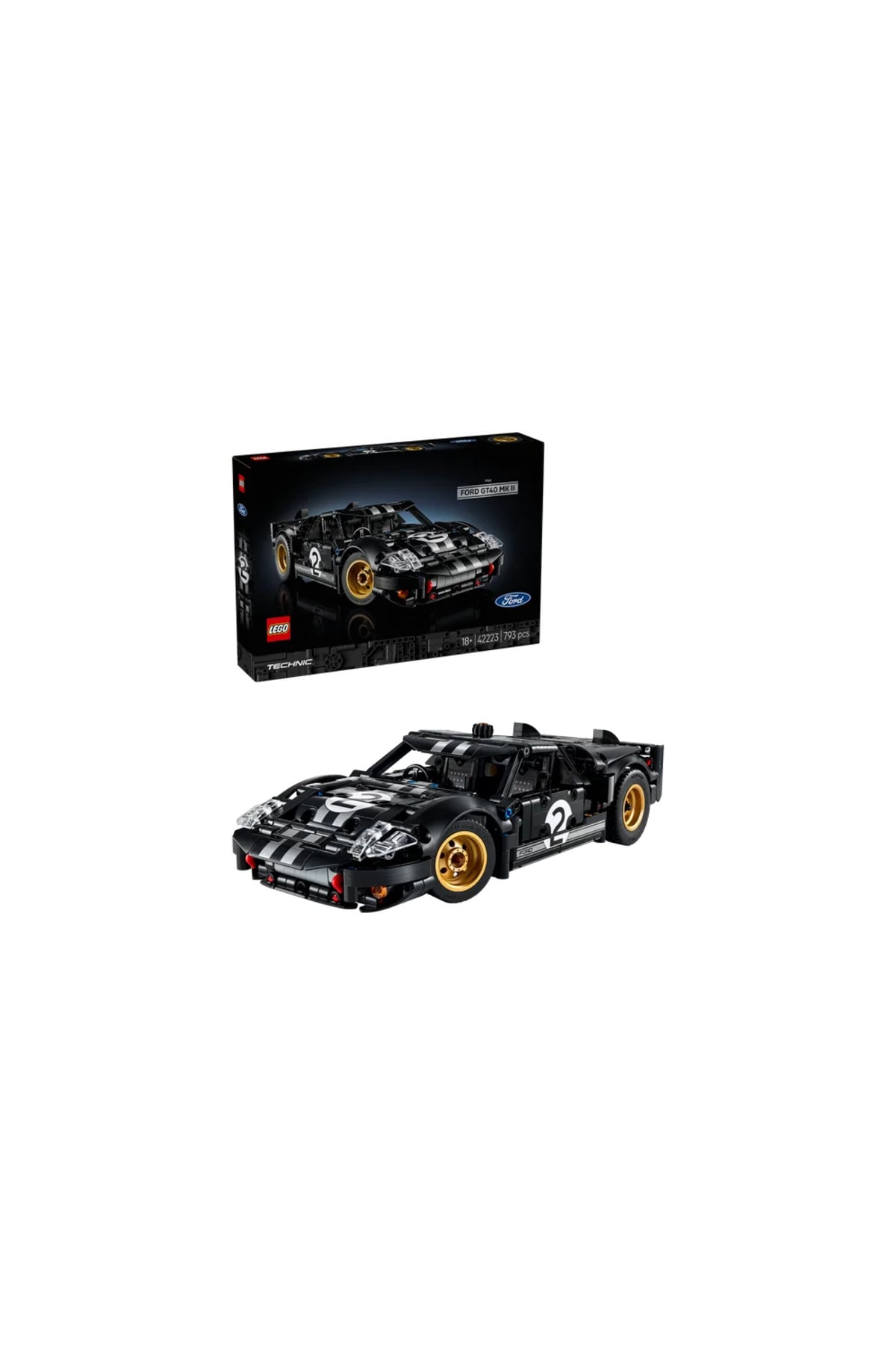LEGO Technic 1966 Ford GT40 MKII Yarış Arabası 42223