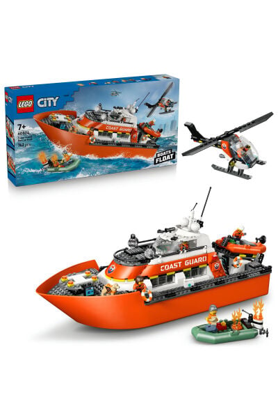 LEGO City Sahil Güvenlık Kurtarma Botu ve Helikopt