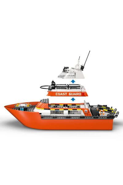 LEGO City Sahil Güvenlık Kurtarma Botu ve Helikopteri 60504