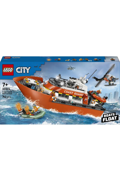 LEGO City Sahil Güvenlık Kurtarma Botu ve Helikopteri 60504