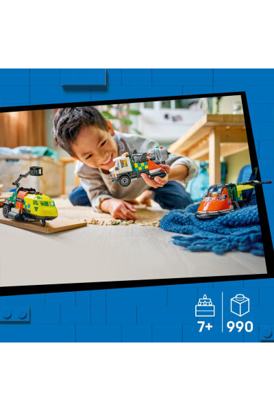 LEGO City Uçak Servis Kamyonu ve Hoverkraft Karışımı 60505