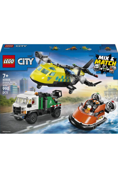 LEGO City Uçak Servis Kamyonu ve Hoverkraft Karışımı 60505