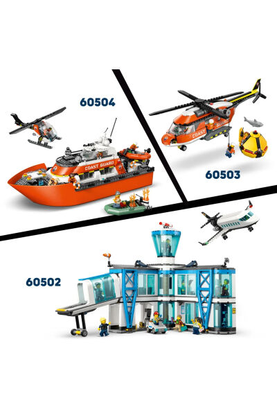LEGO City Uçak Servis Kamyonu ve Hoverkraft Karışımı 60505