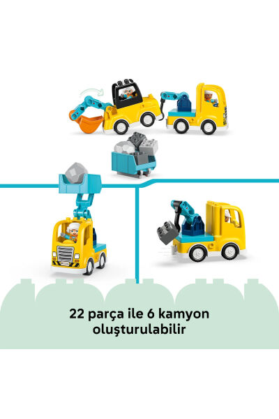 LEGO DUPLO İnşaat Araçları 3ü 1 Arada 10475