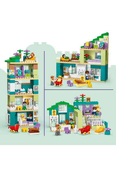 LEGO DUPLO Modern Aile Evi Figürlü 3ü 1 Arada 10470