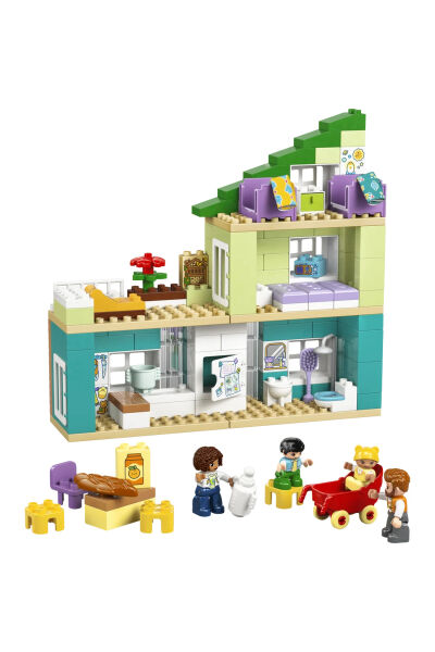 LEGO DUPLO Modern Aile Evi Figürlü 3ü 1 Arada 10470