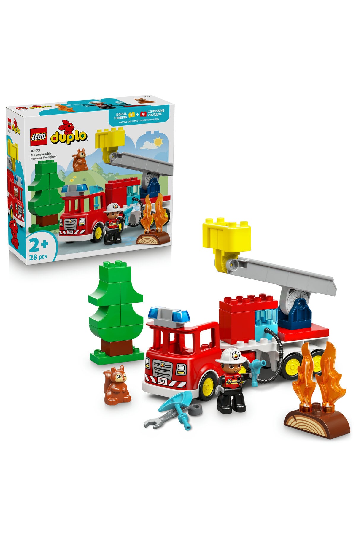 LEGO DUPLO İtfaiyeci ve Aracı Hortumlu 10473