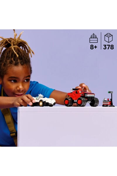 LEGO Sonic The Hedgehog Silver'ın Arabası Knuckles'ın Arabasına Karşı 77118
