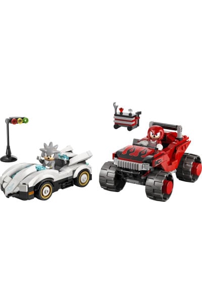 LEGO Sonic The Hedgehog Silver'ın Arabası Knuckles'ın Arabasına Karşı 77118