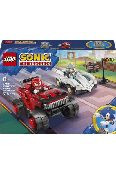 LEGO Sonic The Hedgehog Silver'ın Arabası Knuckles'ın Arabasına Karşı 77118