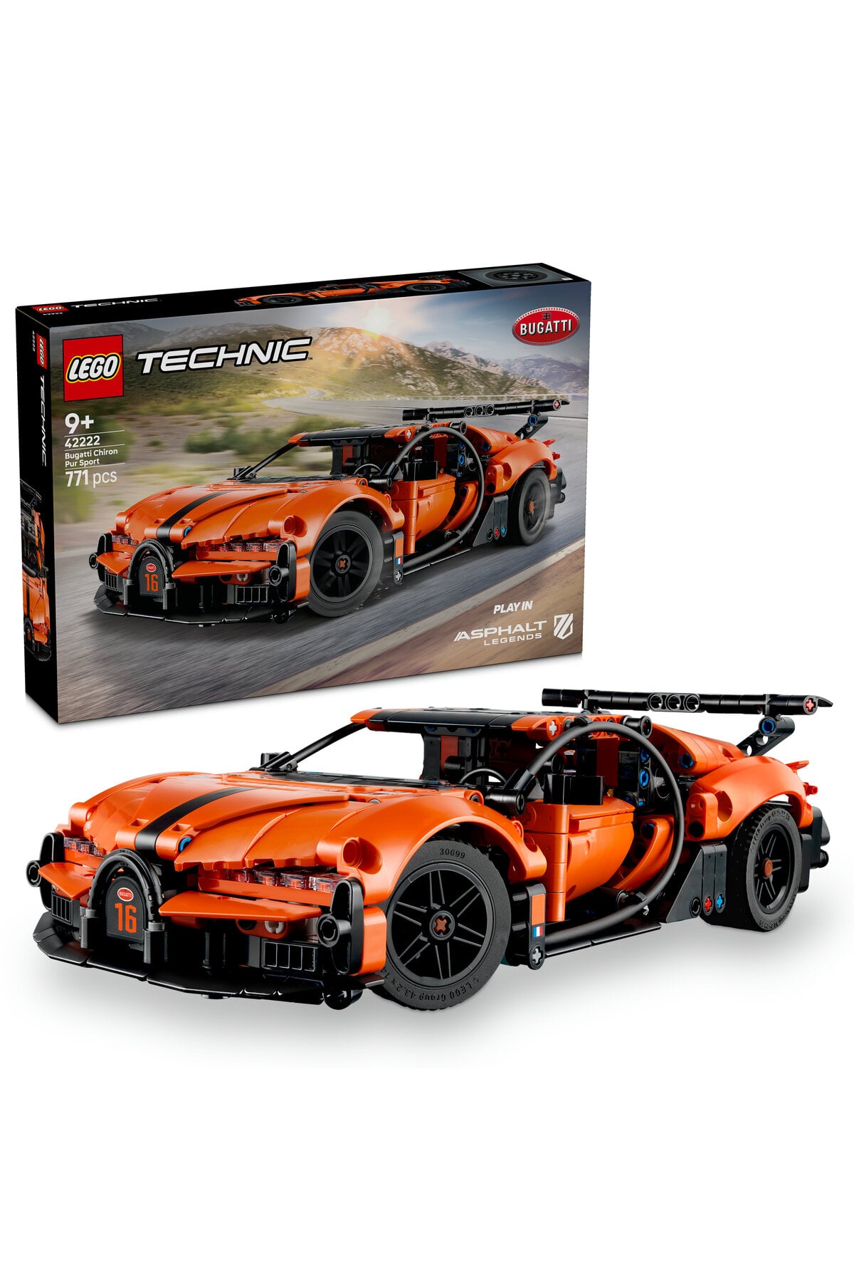 LEGO Technic Bugatti Chiron Pur Sport Hiper Araba 42222