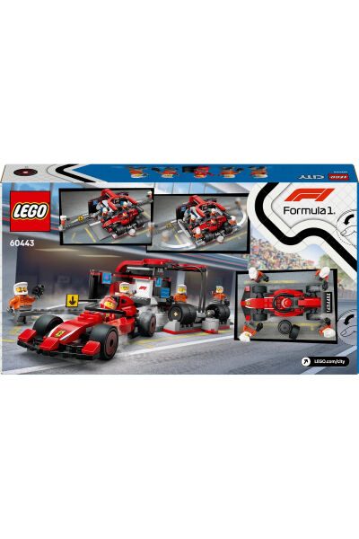 LEGO City Ferrari Arabalı F1 Pit Stop ve Pit Ekibi 60443
