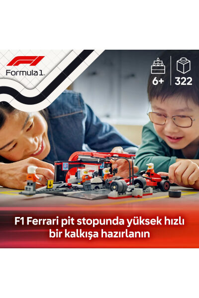 LEGO City Ferrari Arabalı F1 Pit Stop ve Pit Ekibi 60443