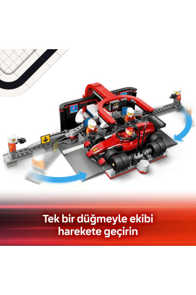 LEGO City Ferrari Arabalı F1 Pit Stop ve Pit Ekibi 60443
