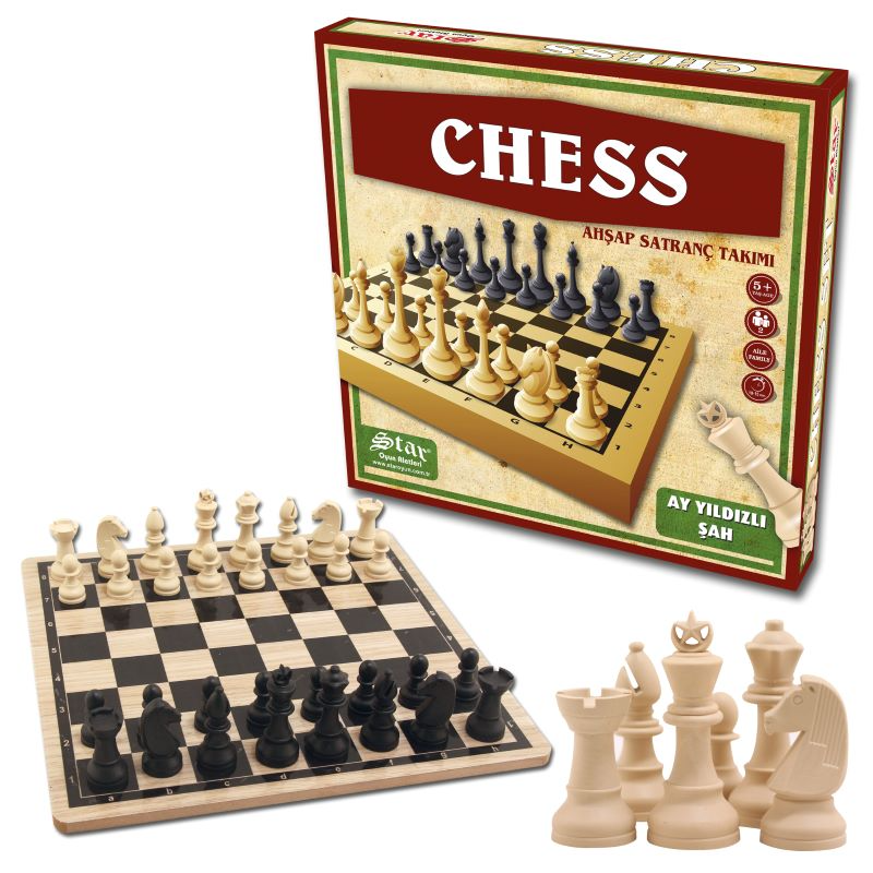 Star Chess Ahşap Satranç Takımı