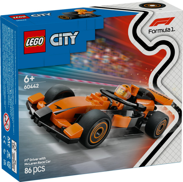 LEGO City Mclaren Yarış Arabalı F1 Sürücüsü 60442