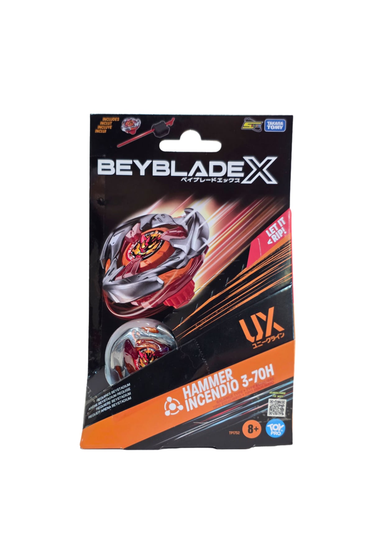 Beyblade Ux H.Incendio 1li Set 3-70H-TP1752