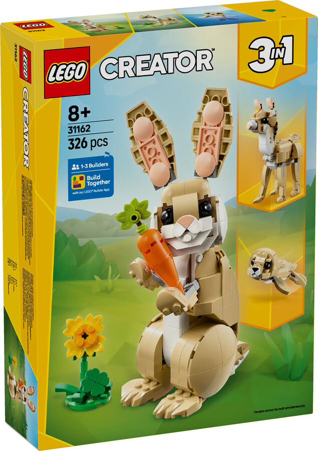 LEGO Creator 3'ü 1 Arada Sevimli Tavşan 31162