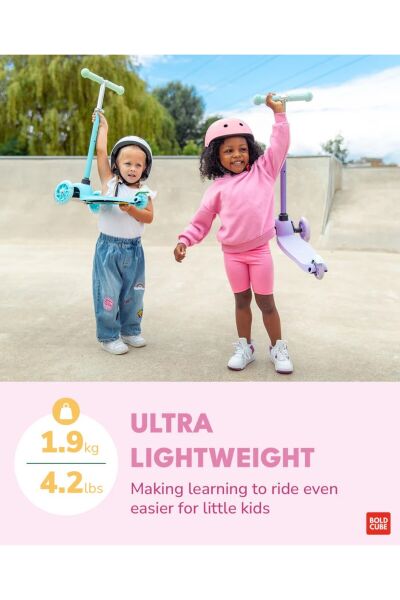 BoldCube Teeny 3T LED Işıklı Scooter Pembe