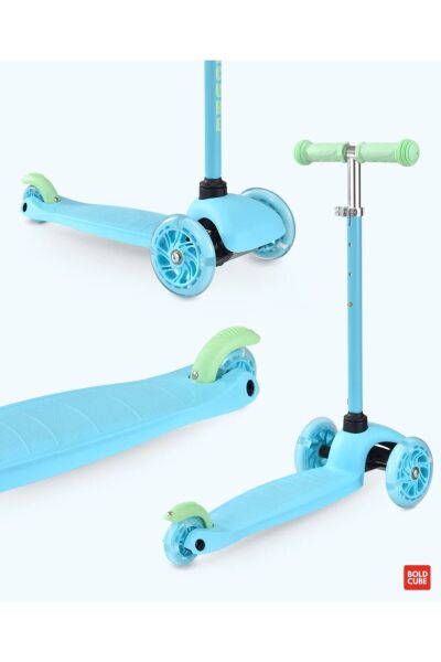 BoldCube Teeny 3T LED Işıklı Scooter Mavi