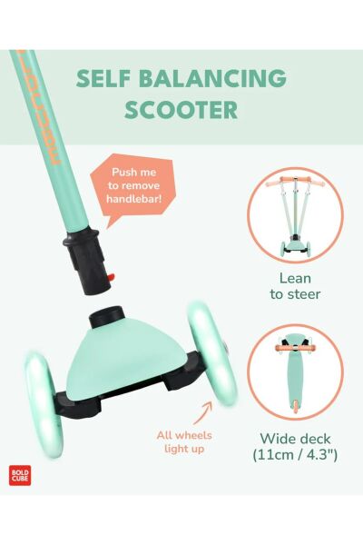 BolduCube Teeny 3T LED Işıklı Scooter Mint