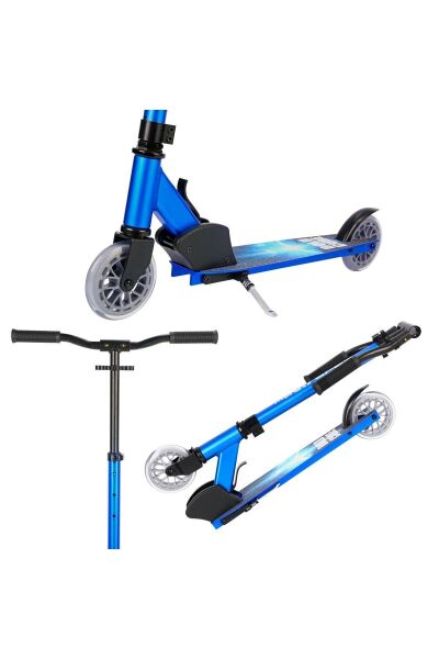 BOLDCUBE Deluxe 2T Katlanır Scooter Mavi