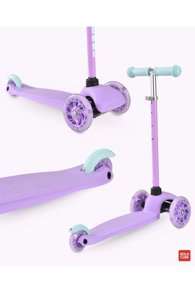 BOLDCUBE Teeny 3T LED Işıklı Scooter Lila