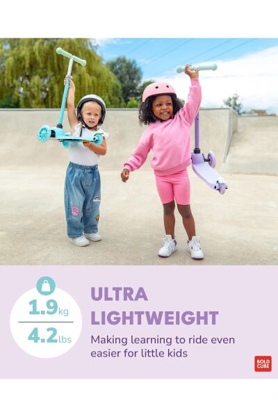 BOLDCUBE Teeny 3T LED Işıklı Scooter Lila