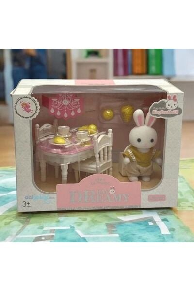 Bay Dreamy Mini Tavşan Aksesuarlı Yemek Masası Set