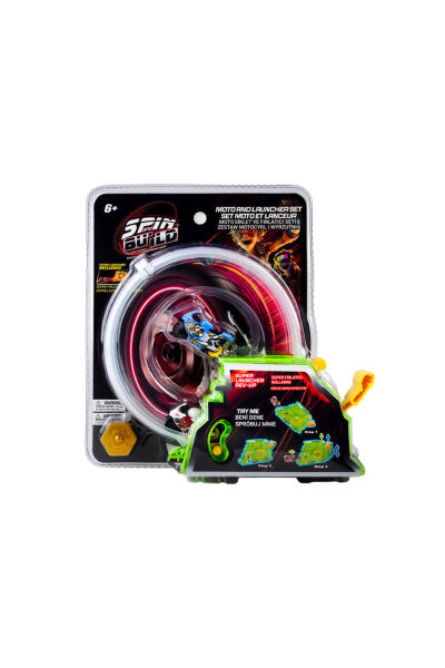 Spin N Build Motosiklet ve Fırlatıcı Seti S2
