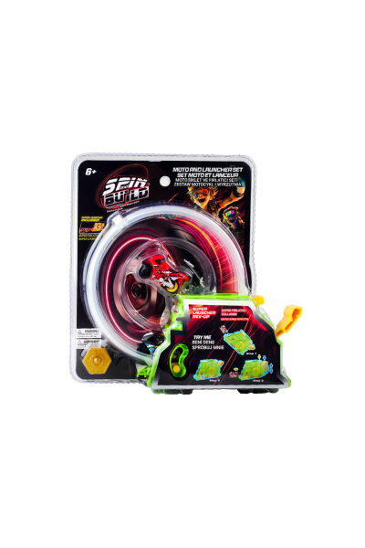 Spin N Build Motosiklet ve Fırlatıcı Seti
