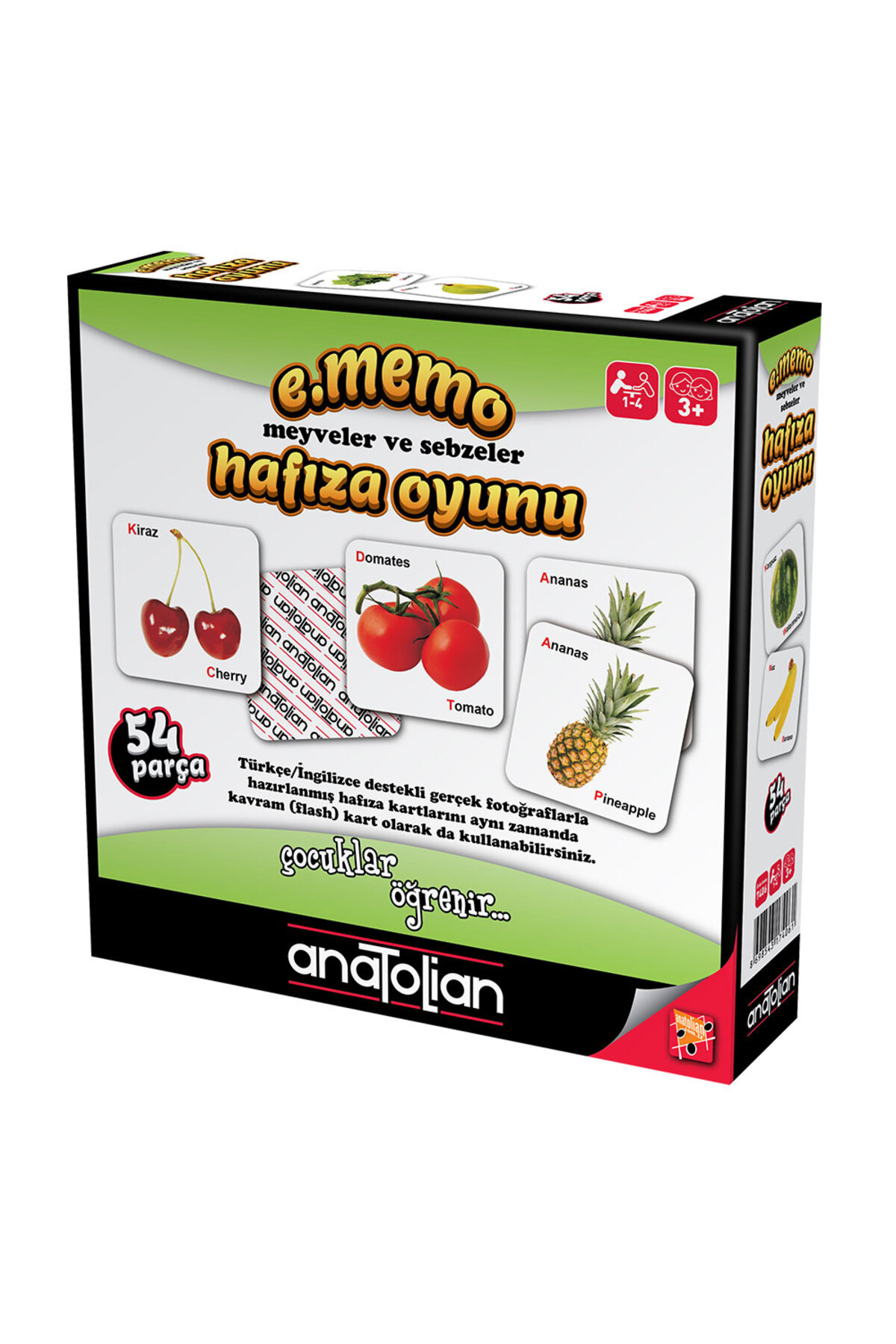 Anatolian Meyveler ve Sebzeler Hafıza Oyunu