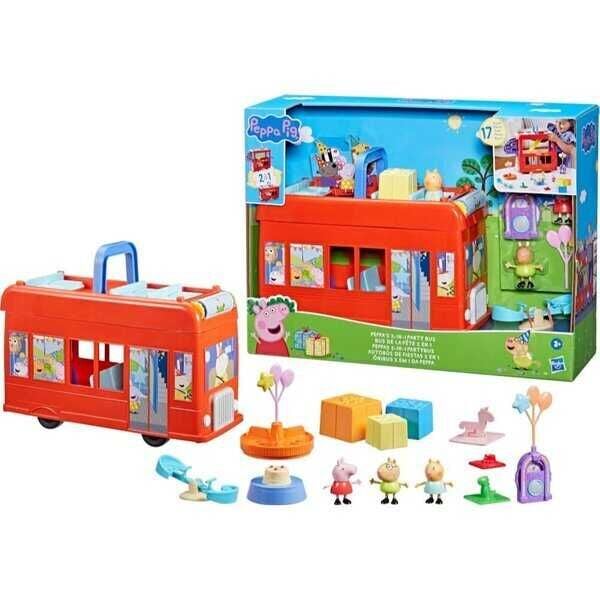Peppa Pig İkisi Bir Arada Parti Otobüsü