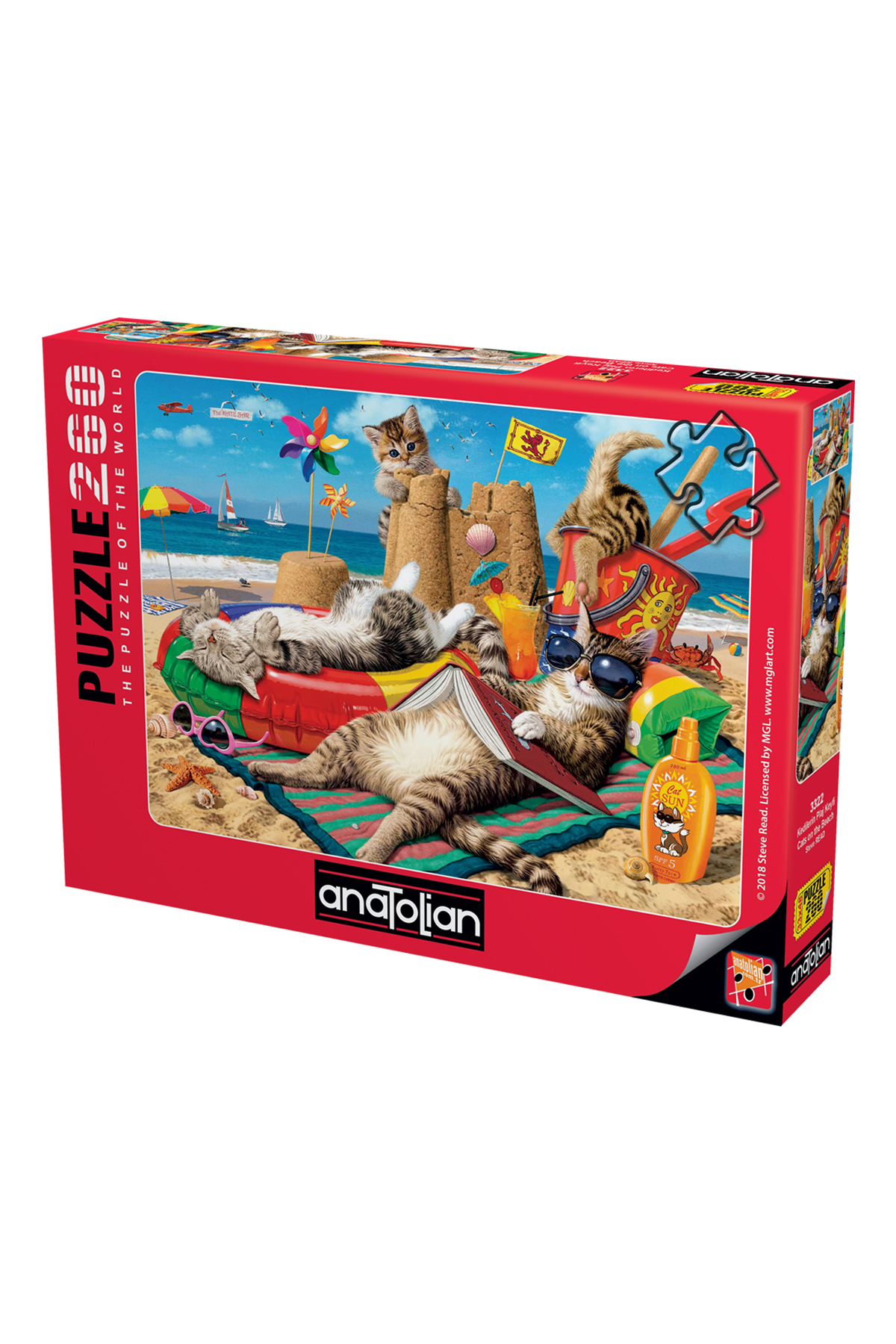 Anatolian Puzzle Kedilerin Plaj Keyfi 260 Parça