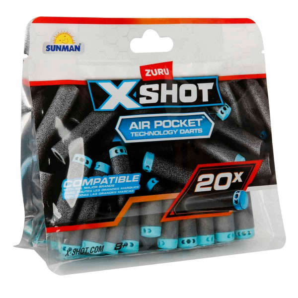 X Shot Excel 20’li Yedek Sünger Dart Paketi