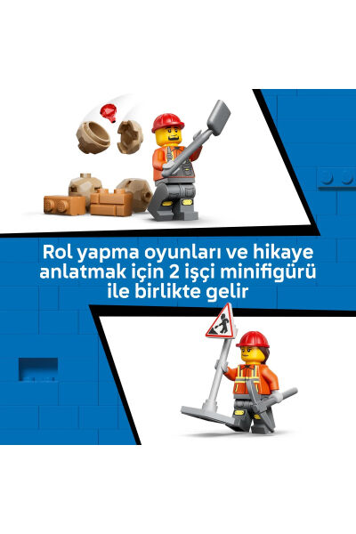 LEGO City Sarı Kazıcı Yükleyici İnşaat Oyuncağı 60480