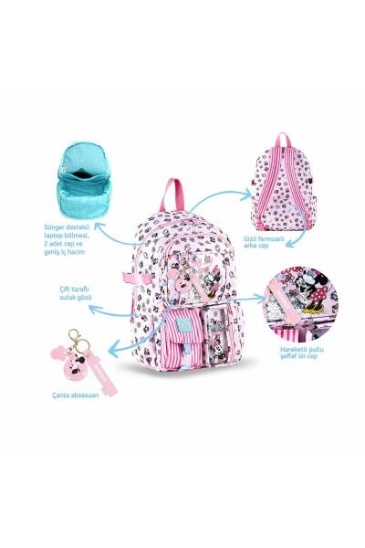 Minnie Mouse Sırt Çantası Charm Lx Jfu