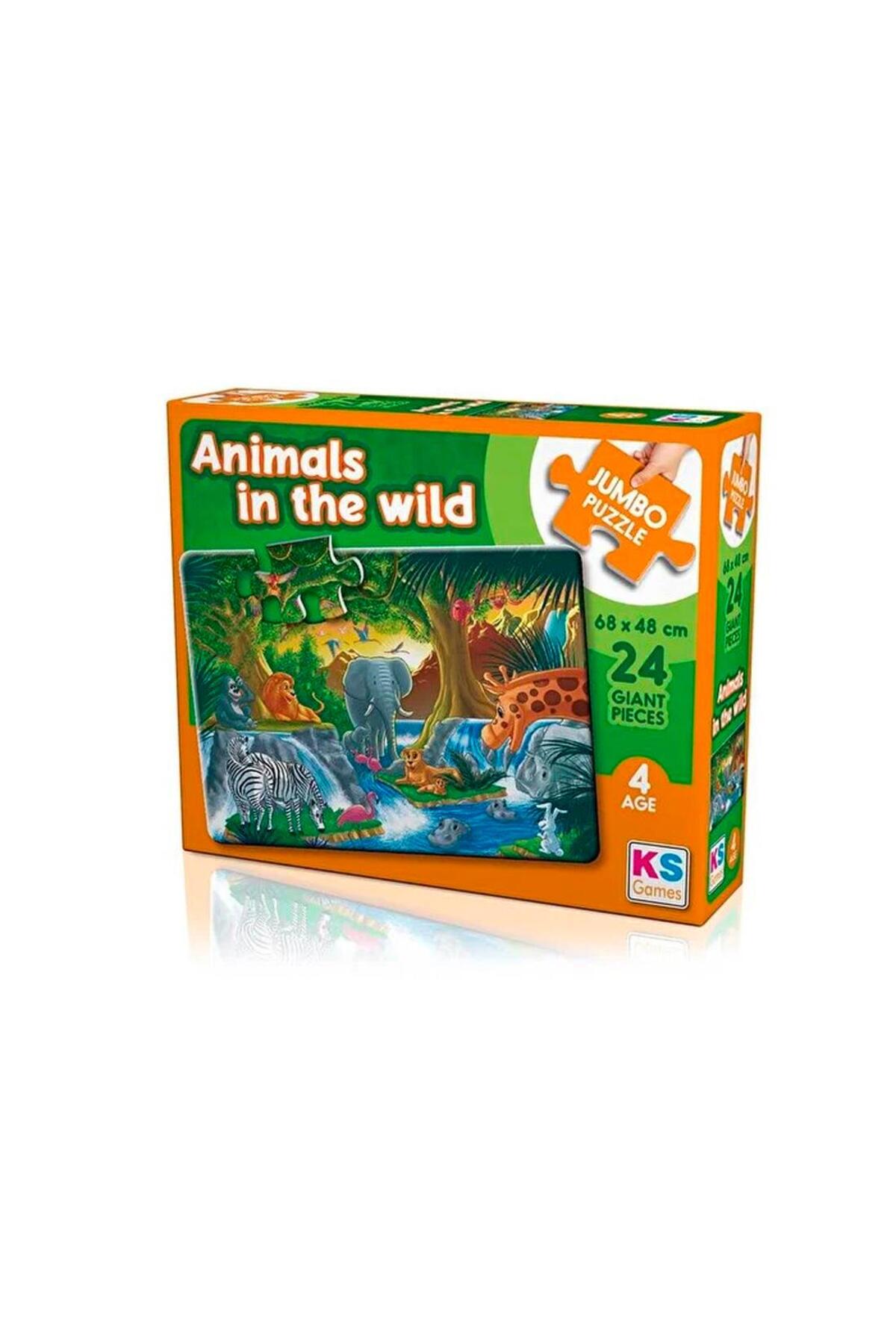 Animal In The Wild Dev Puzzle 24 Parça