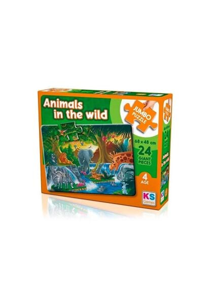 Animal In The Wild Dev Puzzle 24 Parça
