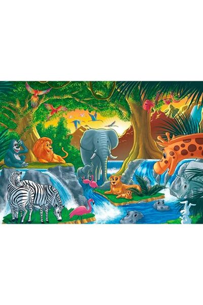 Animal In The Wild Dev Puzzle 24 Parça