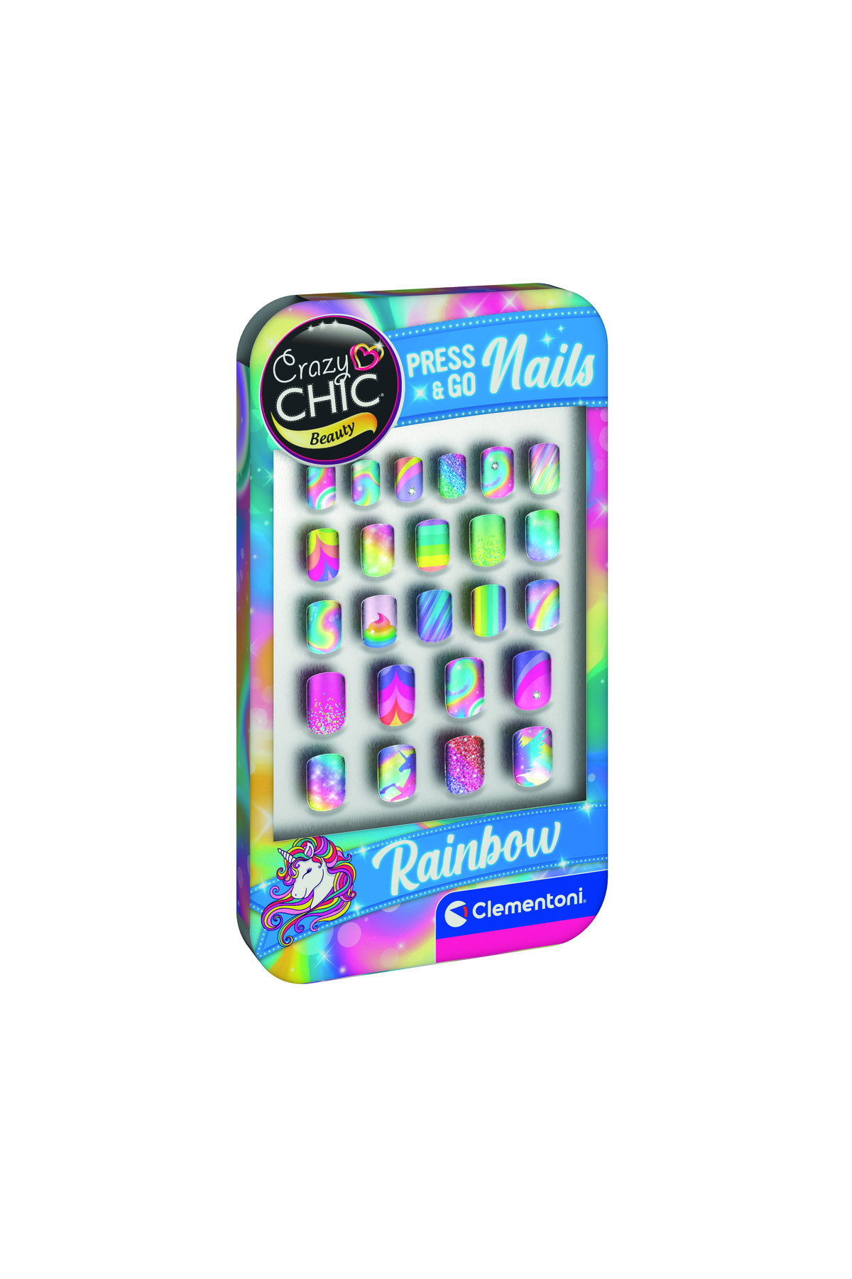 Crazy Chic Tak Git Tırnaklar Gökkuşağı