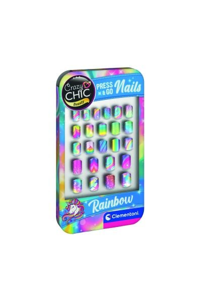Crazy Chic Tak Git Tırnaklar Gökkuşağı