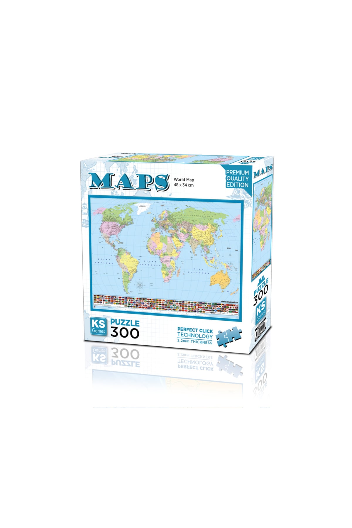 World Map Puzzle 300 Parça