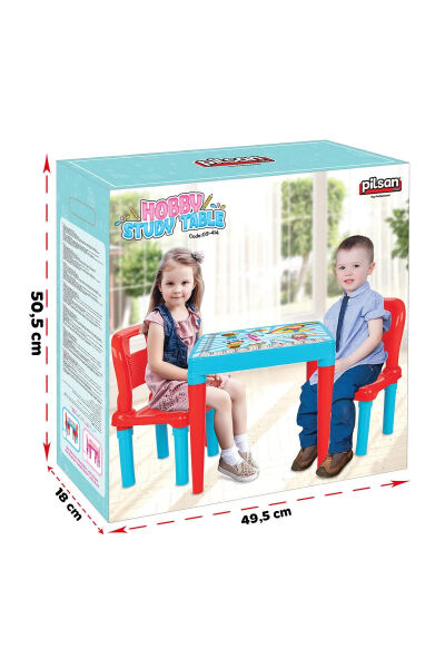 Hobby Oyun ve Aktivite Masası Mavi 2li