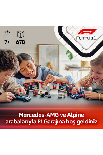 LEGO City F1 Mercedes AMG ve Alpine Arabaları 60444